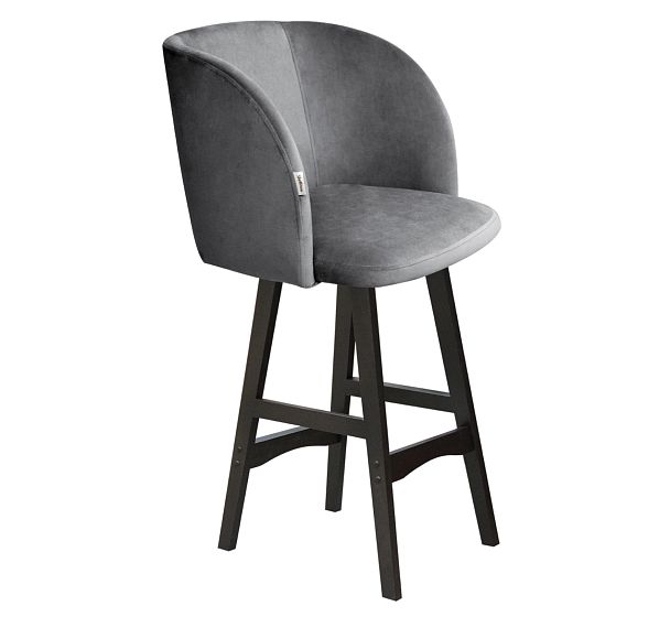 Стул полубарный Sheffilton SHT-ST33/S65-1 угольно-серый/венге - Вид 2