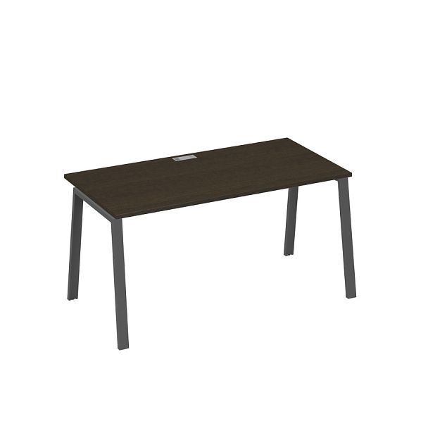 Стол письменный на металлокаркасе TRE A4 А4 Б3 025 БП венге / металлокаркас антрацит - Вид 1
