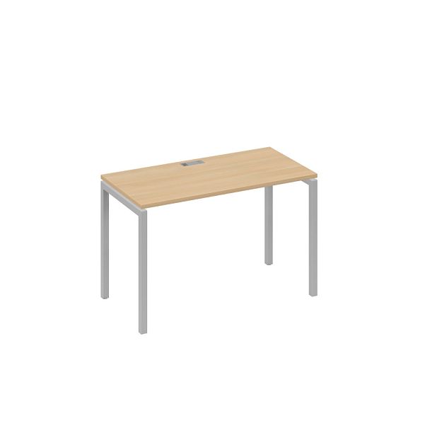 Стол письменный на металлокаркасе DUE A4 А4 Б2 003 БП натуральный дуб / металлокаркас серый - Вид 1