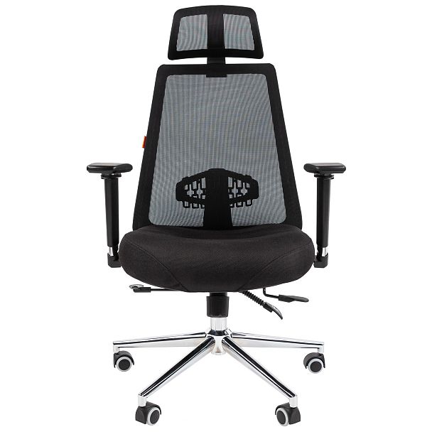 Офисное кресло CHAIRMAN 535 LUX, ткань/сетка, черный - Вид 2