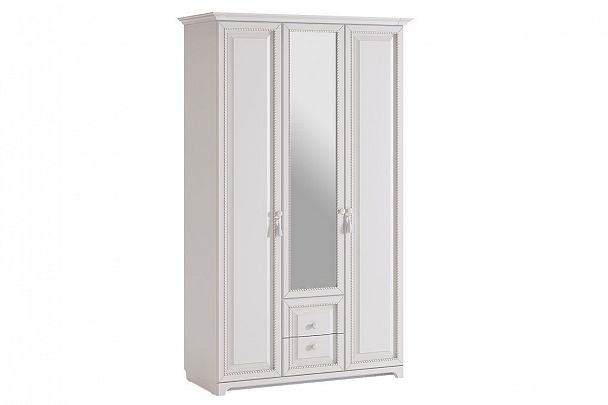 Белла Шкаф 3-створчатый SMB-11.1651 белый/джелато софт - Вид 1