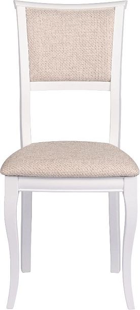 Стул деревянный с мягким сиденьем Камир Белый/Кремовая рогожка - Вид 2