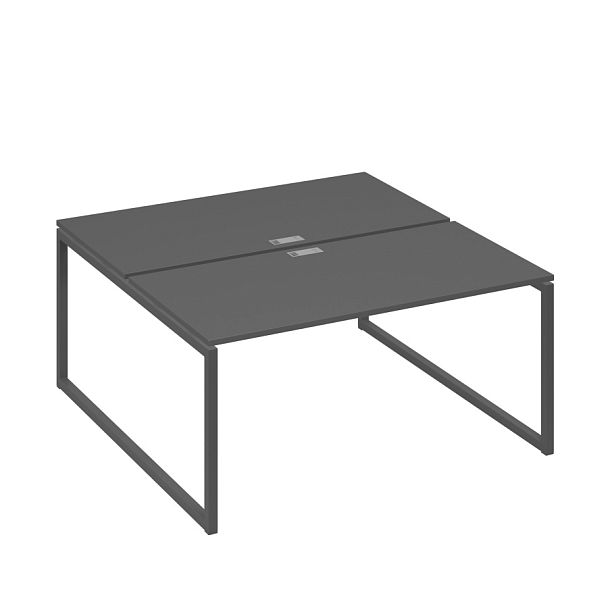 Станция (2х160) рабочая на каркасе QUATTRO A4 А4 Б4 178 БП антрацит премиум / металлокаркас антрацит - Вид 1