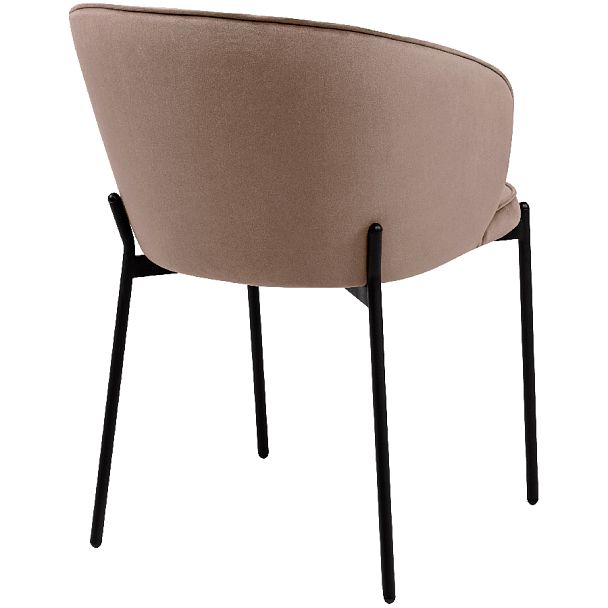 Комплект кухонных стульев Миэль латте велюр/черный, 4 шт. - Вид 4