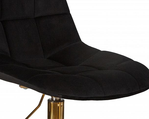 Офисное кресло для персонала DOBRIN MONTY GOLD (чёрный велюр (MJ9-101)) - Вид 9