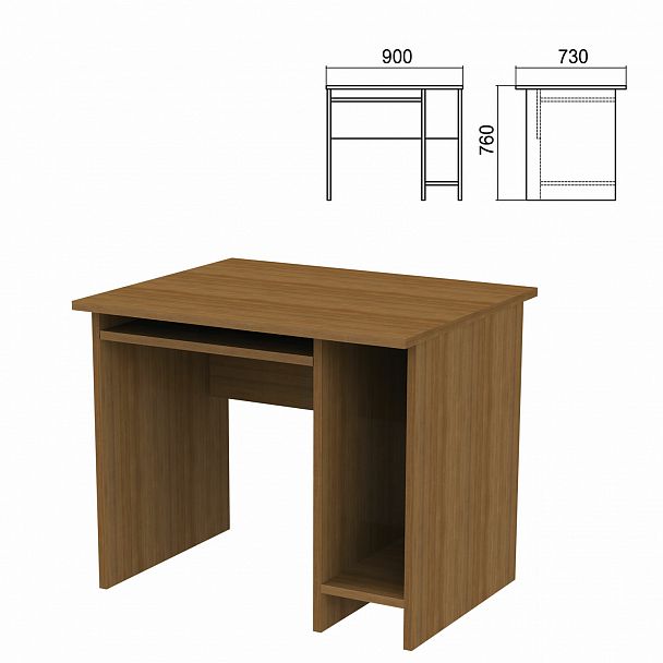 Стол компьютерный "Арго", 900х730х760 мм, орех - Вид 2