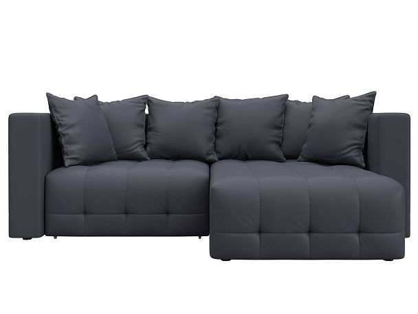 Диван угловой Лига-052 НПБ угол универсальный Экокожа серый - Вид 2