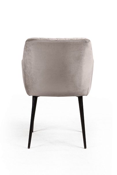 Стул Robert поворотный 90 градусов, функция возврата, антишум, бархат пепельно-бежевый 25 - Вид 5