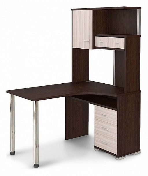 Стол компьютерный Домино СР-130 Венге/Карамель правый - Вид 1