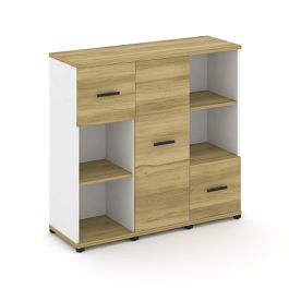 Concept Набор №331.U CN.STUN-331 W Дуб Винченцо/Белый Бриллиант/Металл Черный 1252*420*1186 - Фото предпросмотра