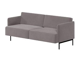 Stenly Диван двухместный STN-2 Velutto 08/Металл Черный 1800*840*760 - Фото предпросмотра