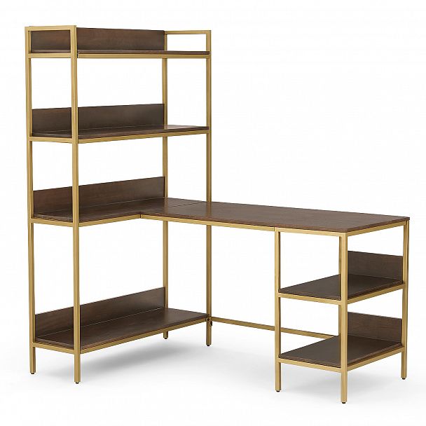 Стол угловой Lomond, регулируемый, с полками - Вид 2