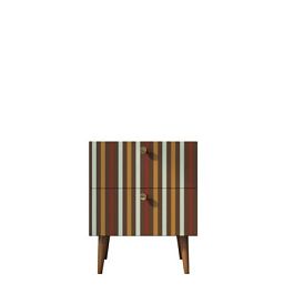 Тумбочка Berber с двумя ящиками 20 принт арт BB03/Print_20, разноцветная - Фото предпросмотра