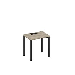 Стол письменный на металлокаркасе, столешница с заглушкой Space+ А1 ЧР 001 ВЛ вяз либерти/ черный гладкий - Фото предпросмотра