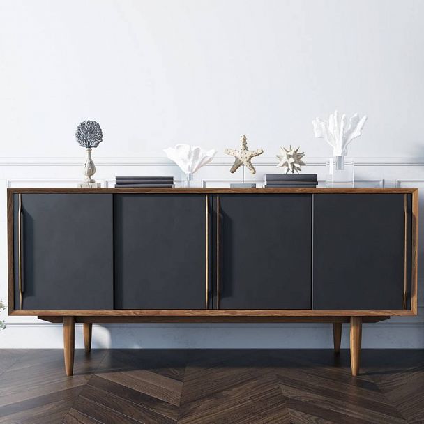 Комод 4 дверки "Bruni Black" BR-23 - Вид 4