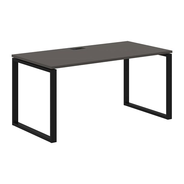 Стол прямой EQST 1580 Мокко/Черный 1560х800х750 EDIS - Вид 1