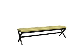 Next Банкетка трехместная NLT.L-3 Korfu 14/Металл Антрацит 1950*380*480 - Фото предпросмотра