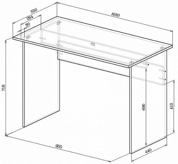 Стол офисный СП-01-С - Вид 3