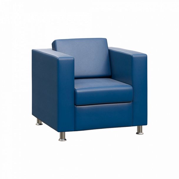 Кресло одноместное BORN "BR-01" синий - Вид 1