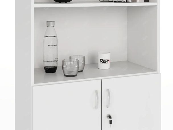 ЛАЙТ / LIGHT RLG037-70x35 Шкаф комбинированный 70x35x183 Белый - Вид 6