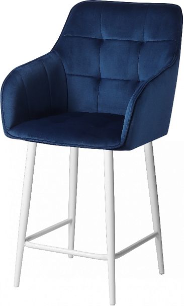 Комплект полубарных поворотных кресел Мони К, Confetti blue/белый, 4 шт. - Вид 2