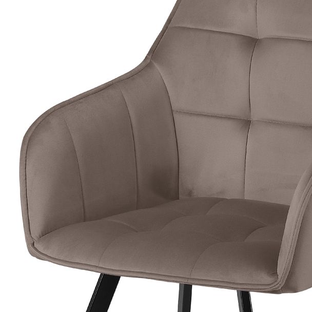 Комплект кресел поворотных Мони, Confetti mocco/черный, 4 шт. - Вид 8