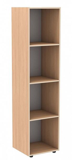 Секция 4-х ярусного Стеллажа "Модульного", клен - Вид 1
