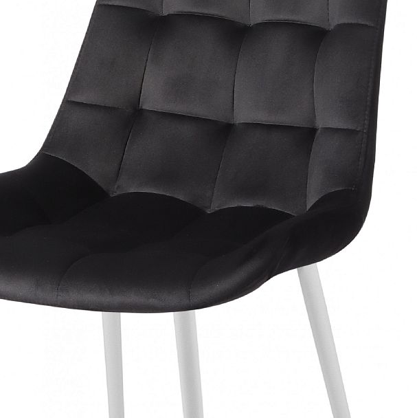 Комплект стульев Эйден, черный H75/белый, 2 шт. - Вид 6