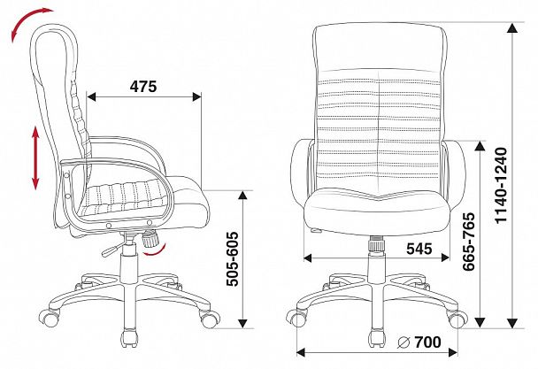 Кресло руководителя "KB-10LITE" - Вид 6