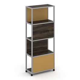 Shelf Mobile Стеллаж 5 уровней 1 секция VR.LT-STK-504.08 Дуб Мали/Металл Серый/W-31 800*400*2000 - Фото предпросмотра