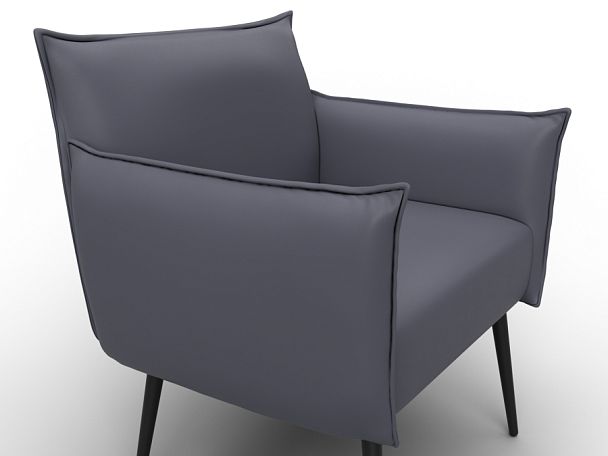 Кресло Лига-083 Экокожа серый - Вид 4