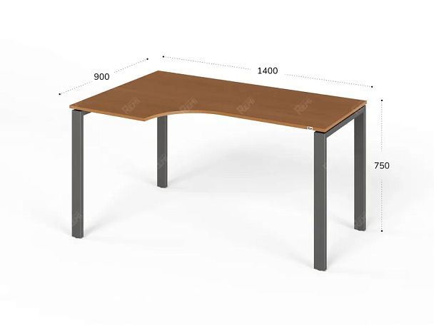 ЛАЙТ / LIGHT RLG016-12x9L Угловой стол 140x90x75 Вишня - Вид 2