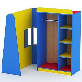 Уголок ряженья с зеркалом, цветной - Фото предпросмотра