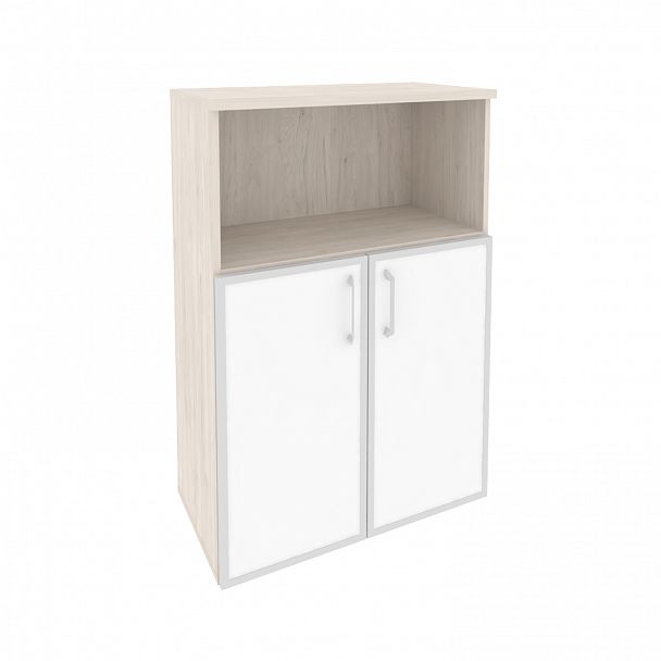 Шкаф "Onix" O.ST-2.2R white/black денвер светлый - Вид 2