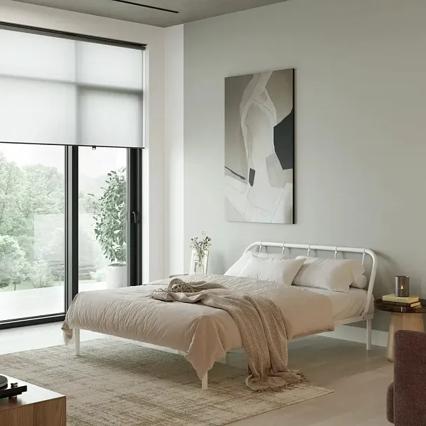 Кровать металлическая Мира 1600х2000, цвет белый - Вид 5