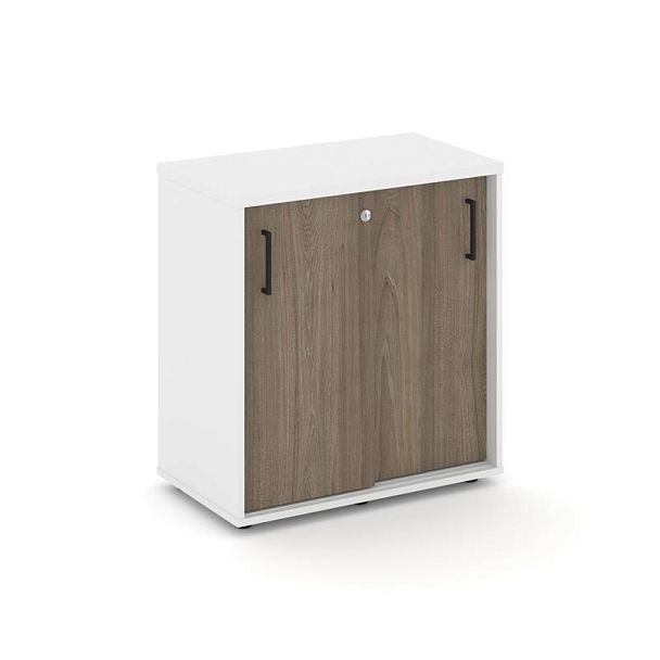 Стайл Проджект Тумба опорная/приставная SN.TOP-042 Белый/Белый/Вяз Благородный/Черный Ручки 700*400* - Вид 1