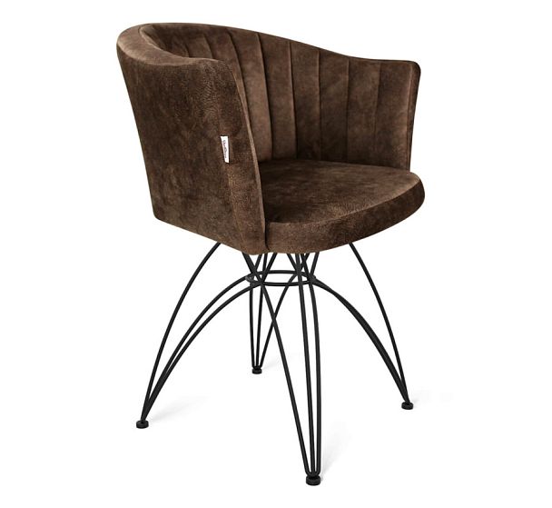 Стул Sheffilton SHT-ST42-1/S112 кофейный трюфель/черный муар - Вид 1