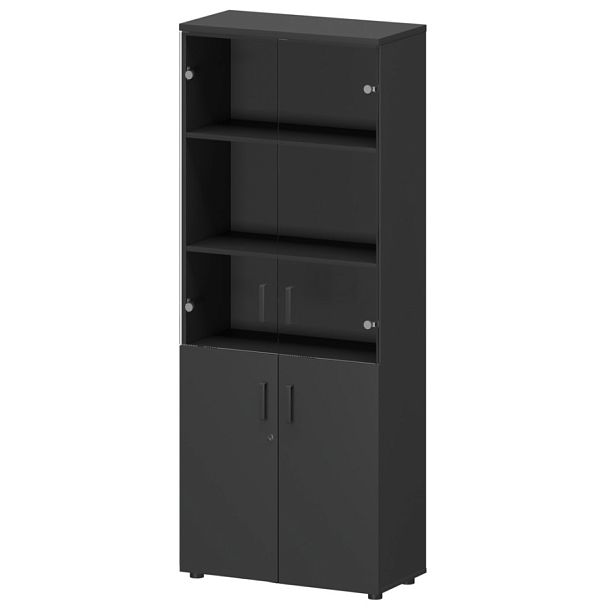 Шкаф СМШ-58ДС Графит 792x380x1990 Смарт - Вид 1