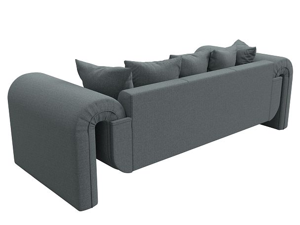 Диван прямой Волна Рогожка серый - Вид 6