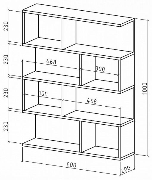 Полка навесная Лайт-17 - Вид 2