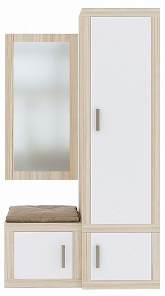 Стенка для прихожей Toivo ТОЙ-ПР 10 Карамель/Белый - Вид 1