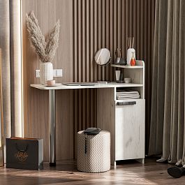 СТОЛ макияжный №2 (СНЯТ С ПРО-ВА) дуб крафт белый - Фото предпросмотра