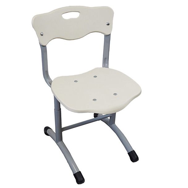 Школьный стул Stand up (каркас гнутые ножки, пластик RUS), белый, гр.2-5 - Вид 1
