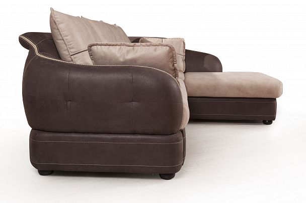 Napoli (Неаполь) диван-кровать с шезлонгом, замша - Вид 6