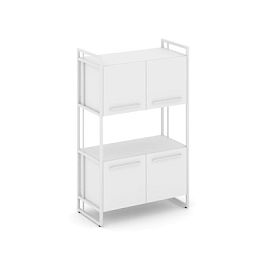 Rift Шкаф 3 ниши широкий RF.SS-33 Белый Бриллиант/Металл Белый 798*396*1286 - Фото предпросмотра