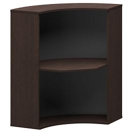 Стойка угловая А-550 Дуб венге 900x900x1220 Ресепшен - Фото предпросмотра