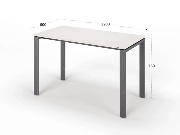 ЛАЙТ / LIGHT RLG015-12x6 Прямоугольный стол 120x60x75 Дуб Молочный - Вид 2