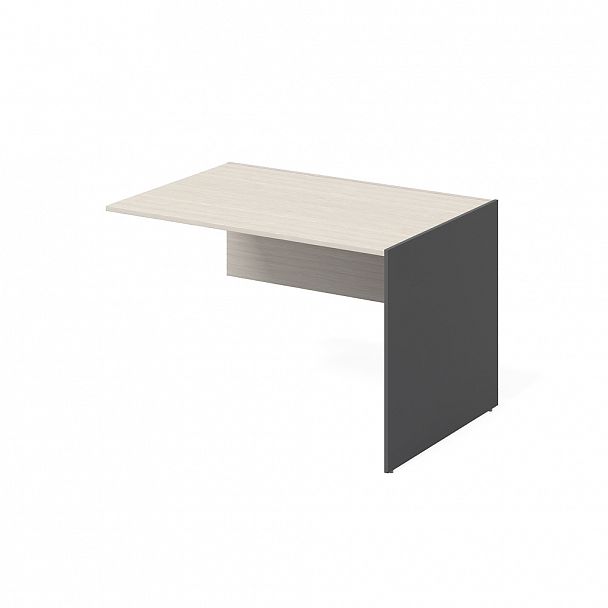 Стол дополнительный правый "Тандем" ПК-ТН-СТ1Д118Х81/Д-В2-909 дуб альпийский/антрацит - Вид 1