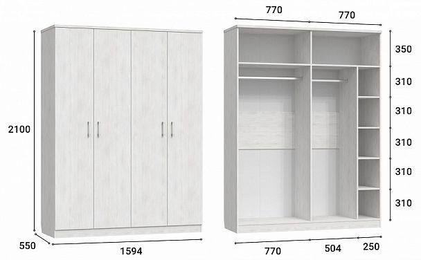 Шкаф платяной Виктория ВИ-10 - Вид 4