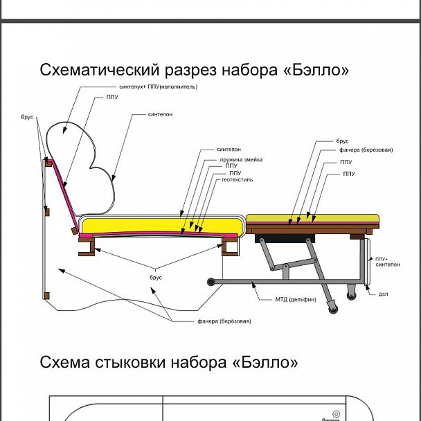 Угловой диван "Бэлло 2Р" - Вид 12